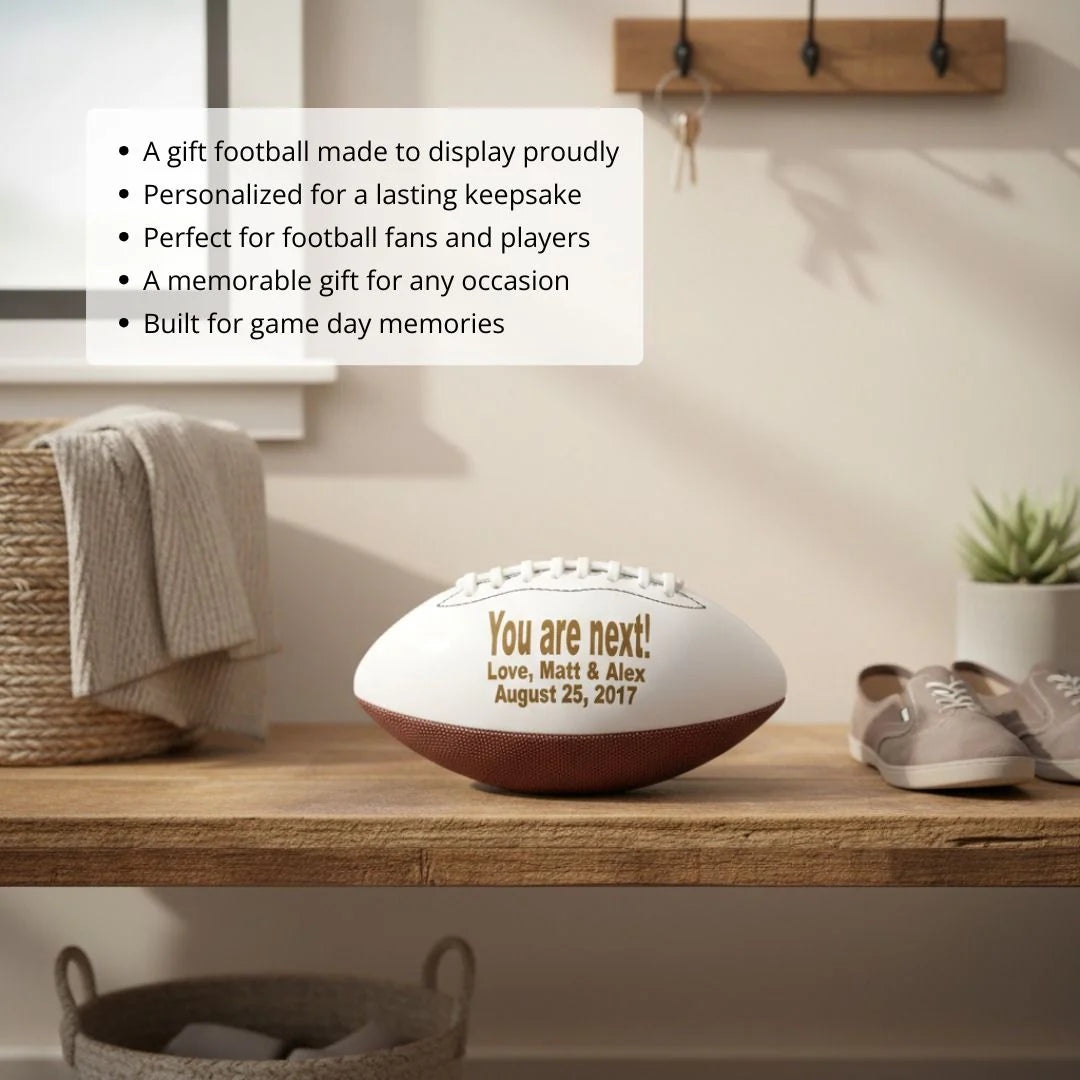 Personalized Pigskin Proposal Gift