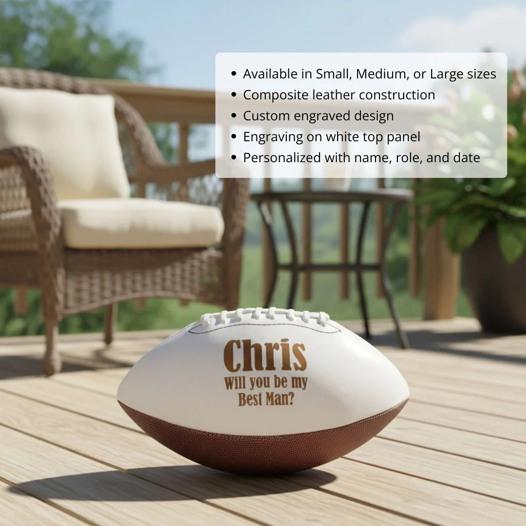 Personalized Pigskin Proposal Gift