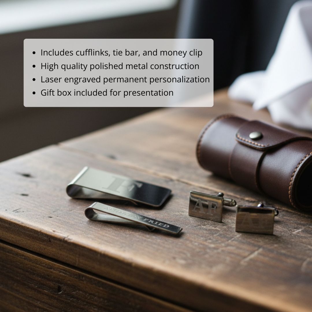 Custom Groomsmen Accessory Set