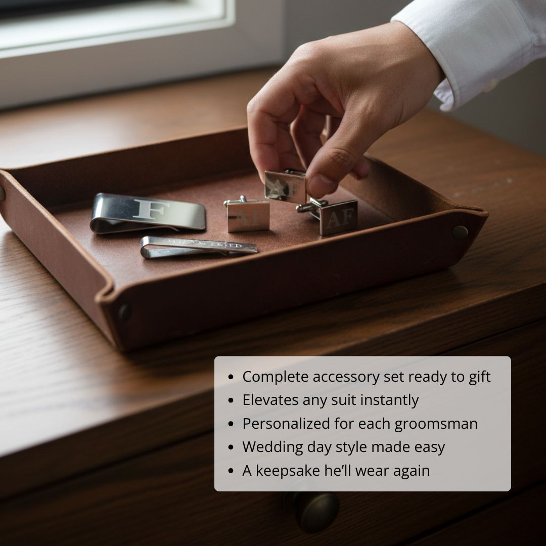 Custom Groomsmen Accessory Set
