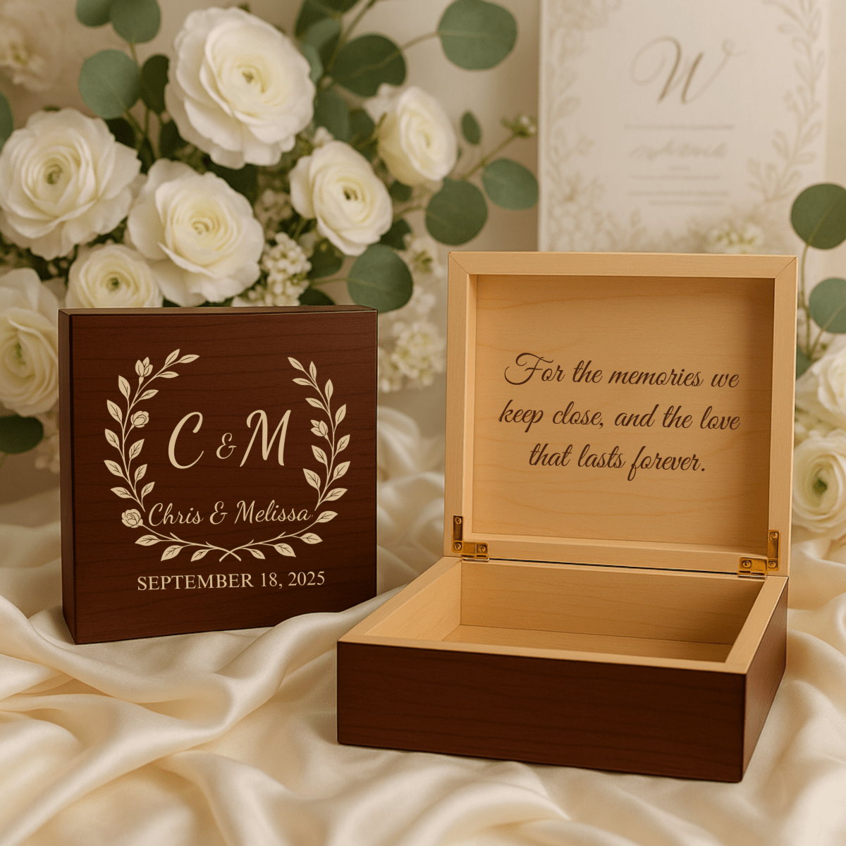 Personalized Wedding Keepsake Box