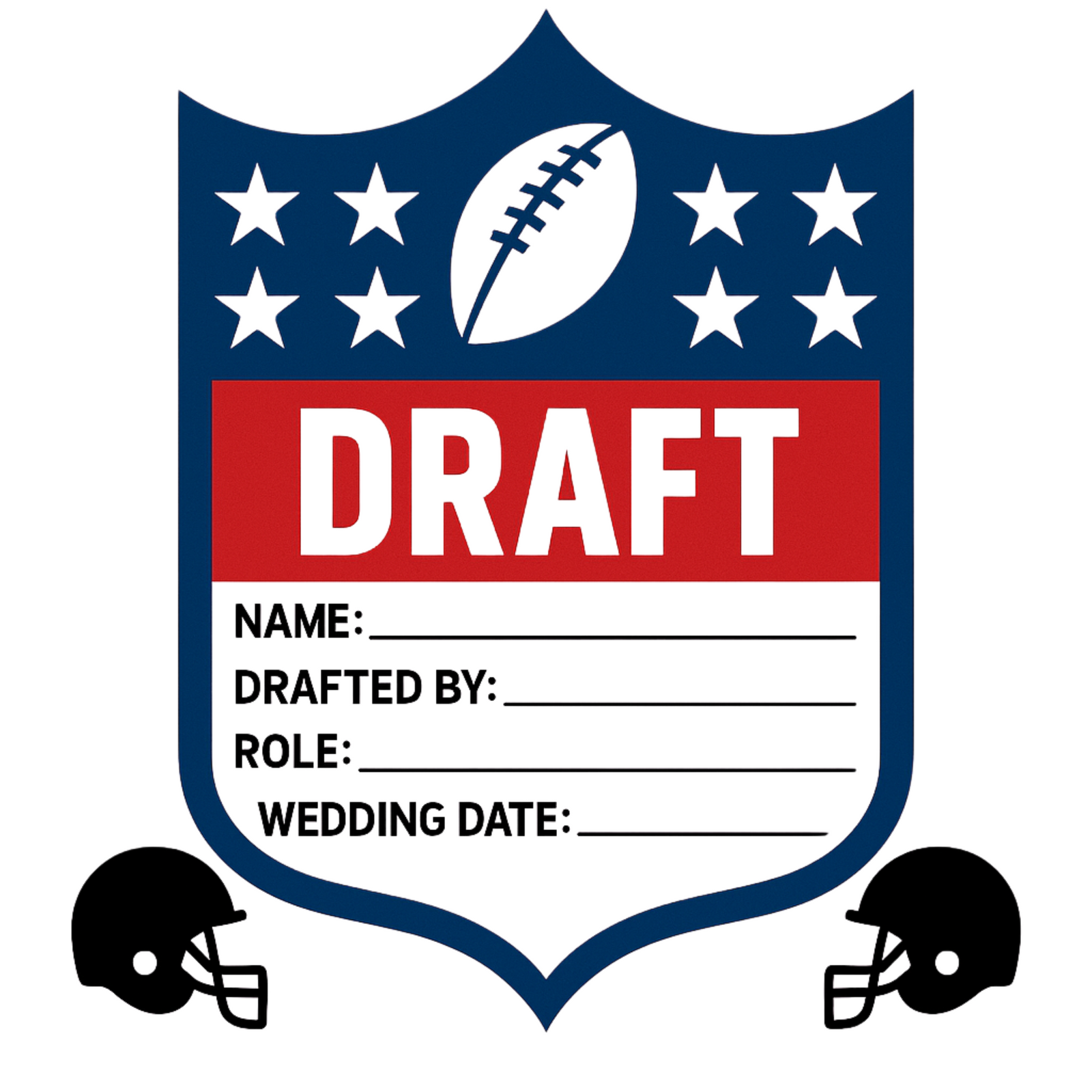 Groomsmen Football Draft Proposal