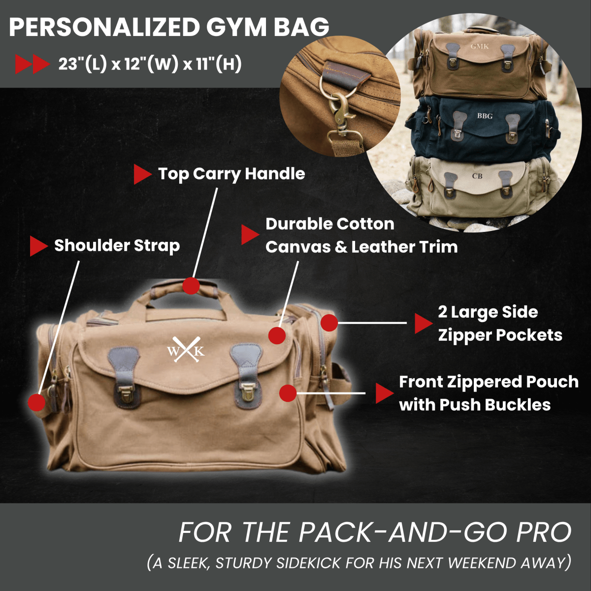 Unique Personalized Personalized Baseball Coach Bag Customized Baseball Gifts for Men by Groovy Guy