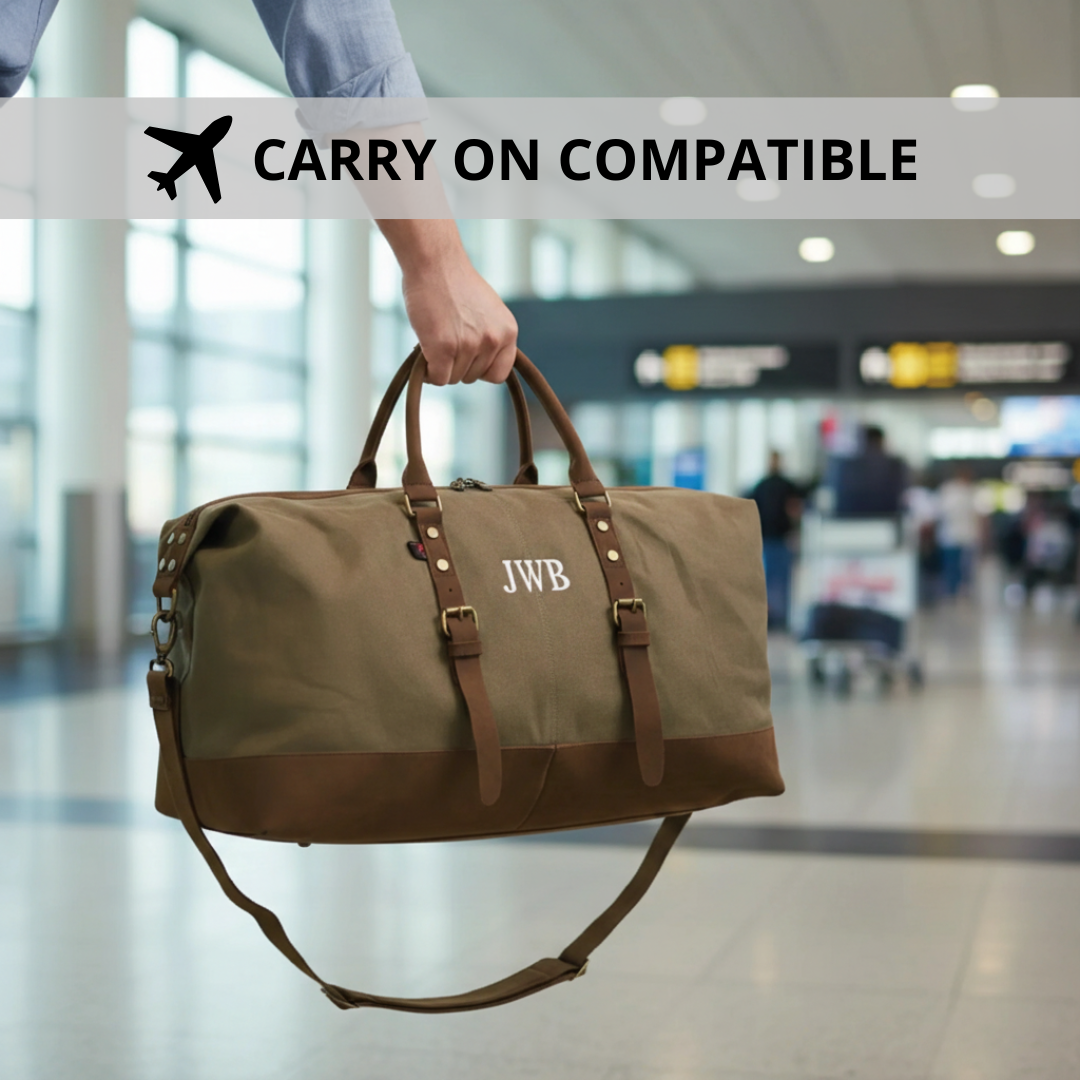 Personalized Canvas Weekender Bag