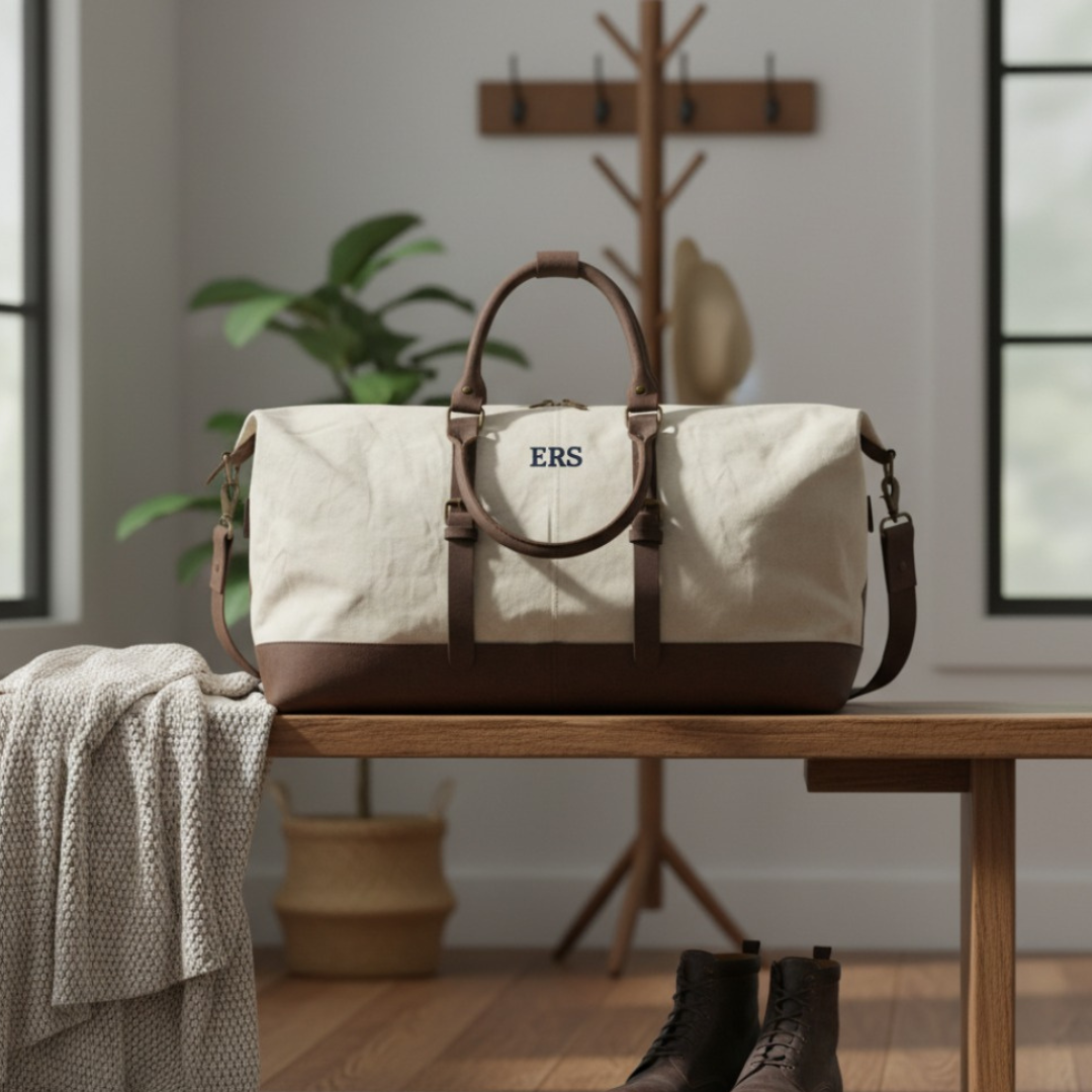Personalized Canvas Weekender Bag