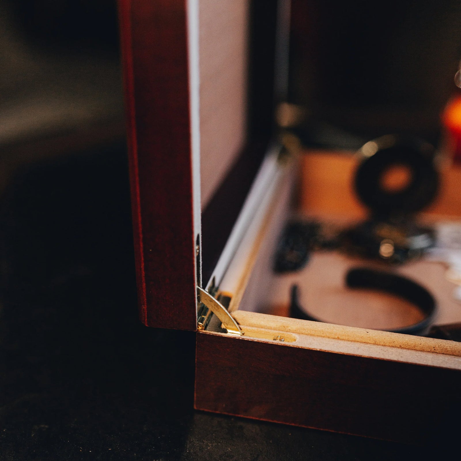 Custom wooden keepsake box for groom with engraved names, date, coordinates, and heartfelt message