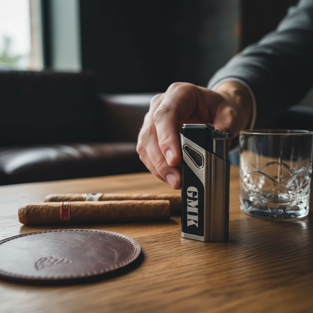 Golf Cigar Travel Case with Accessories