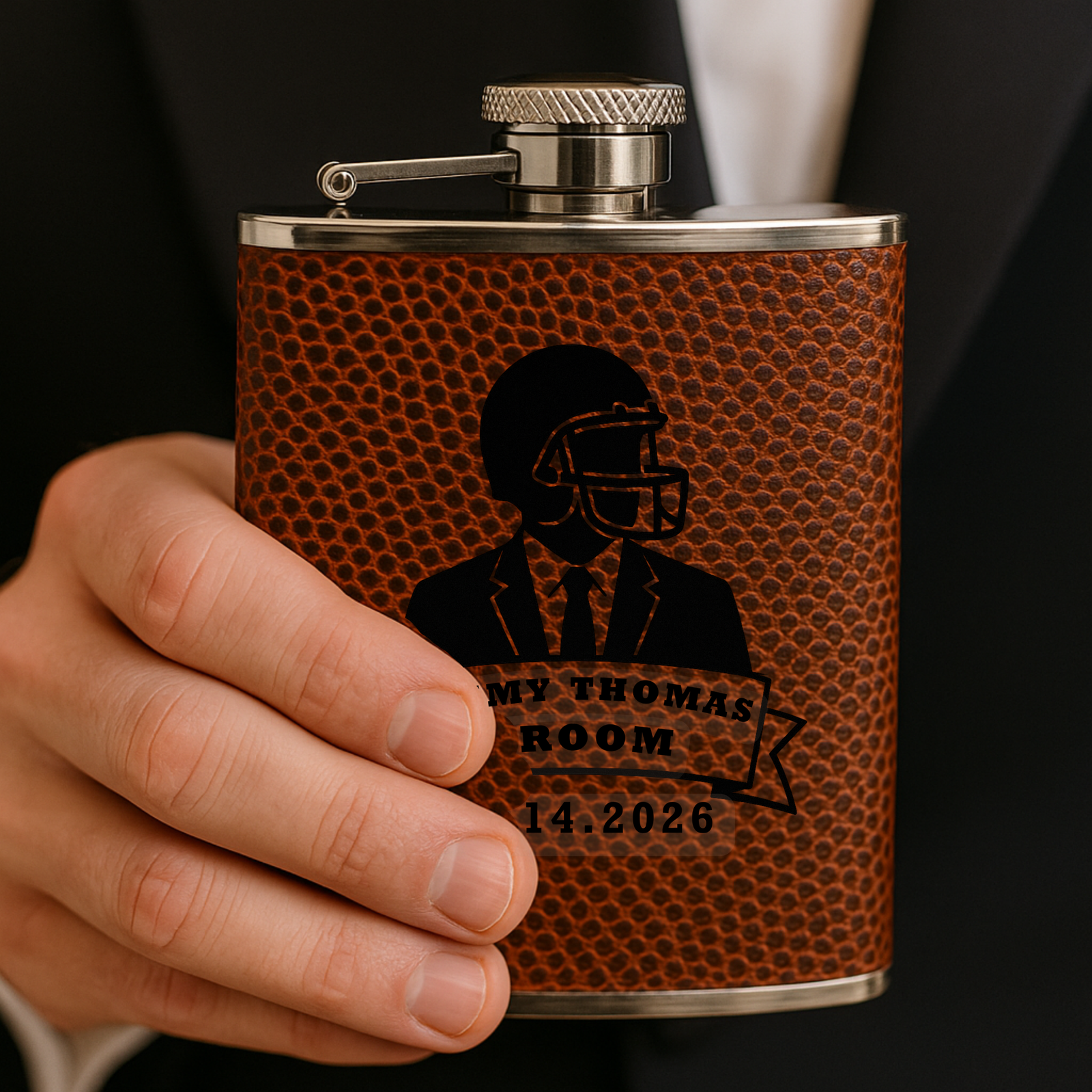 Game Day Groomsmen Flask