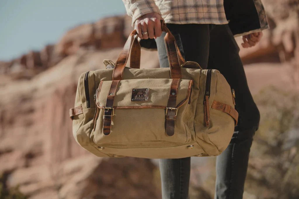 Unique Personalized 25L Overnight Canvas Duffel Customized Duffle Bag Gifts for Men by Groovy Guy