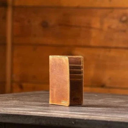 Unique Personalized Buffalo Leather Passport Wallet Customized Gifts for Men by Groovy Guy