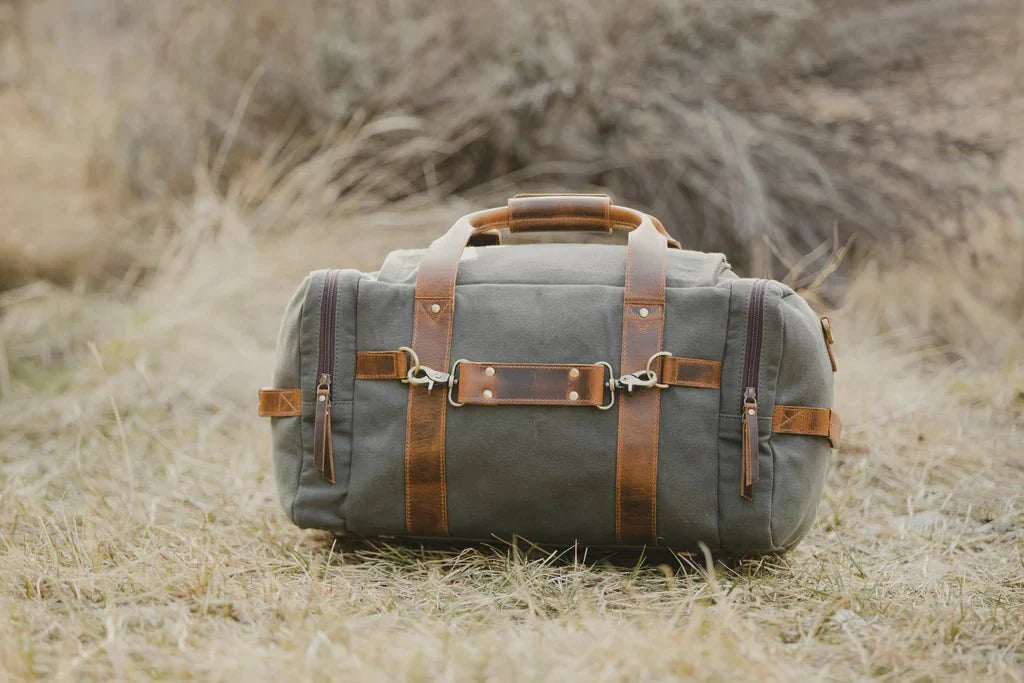 Unique Personalized 25L Overnight Canvas Duffel Customized Duffle Bag Gifts for Men by Groovy Guy