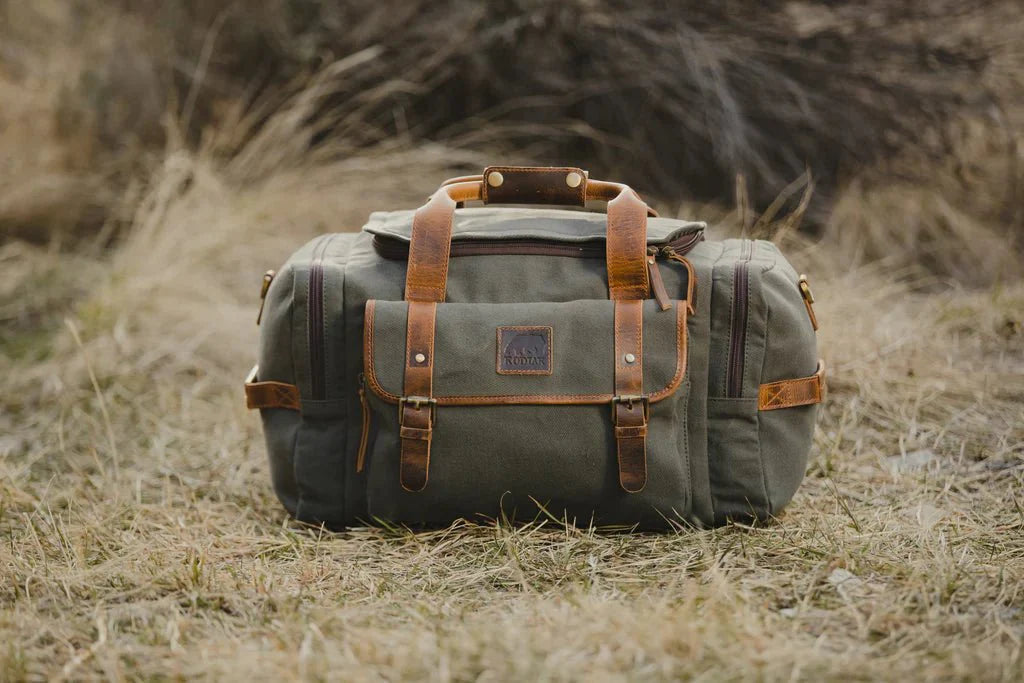Unique Personalized 25L Overnight Canvas Duffel Customized Duffle Bag Gifts for Men by Groovy Guy