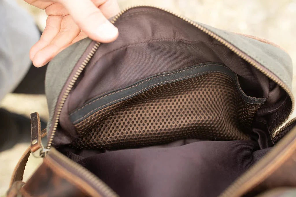 Unique Personalized Canvas Dopp Bag Customized Toiletry Bag Gifts for Men by Groovy Guy