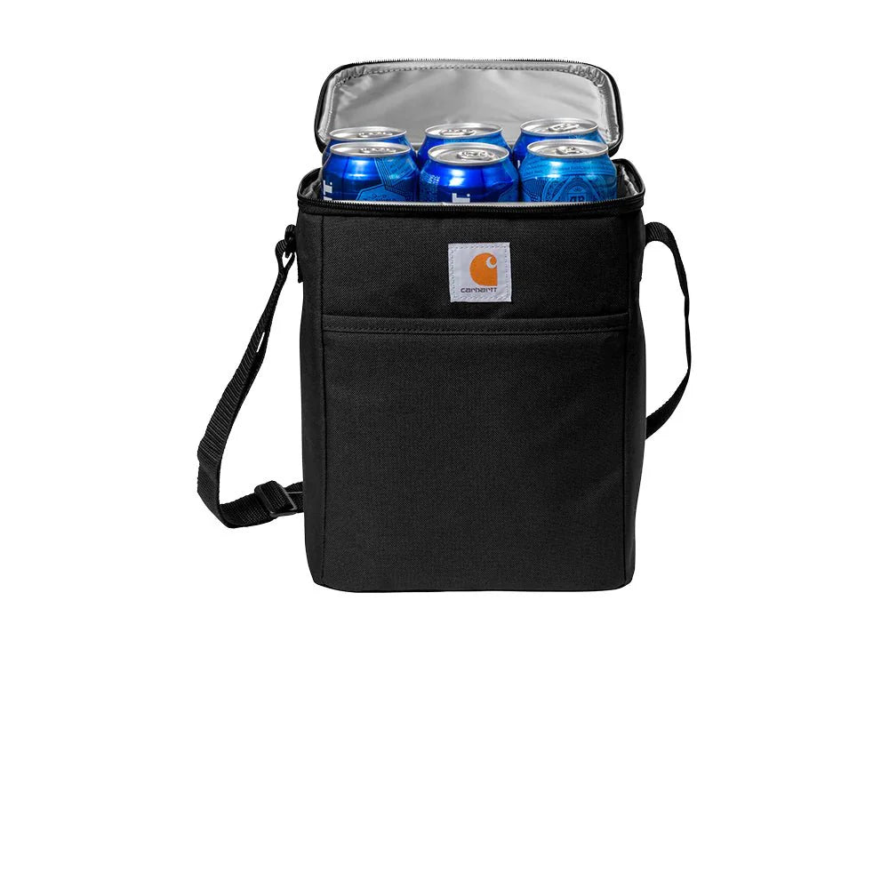 Unique Personalized Carhartt Vertical 12 - Can Cooler Customized Cooler Gifts for Men by Groovy Guy