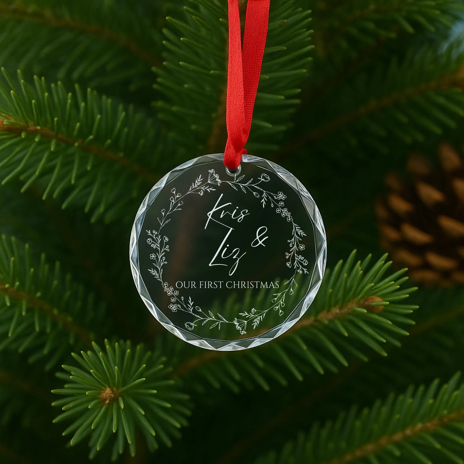 Couples Christmas Ornament