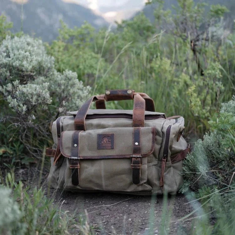 Unique Personalized 25L Overnight Canvas Duffel Customized Duffle Bag Gifts for Men by Groovy Guy