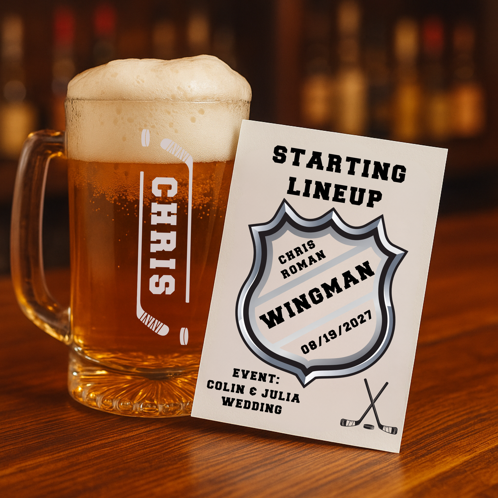 Hockey Groomsmen Proposal Set