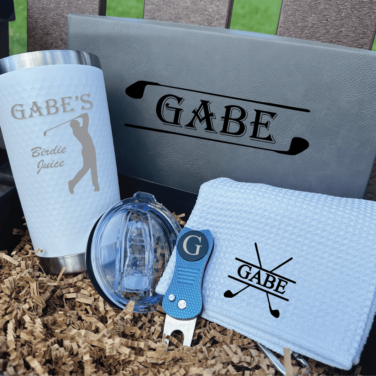 Unique Personalized Personalized Golf Gift Box Set Customized Golf Gifts for Men by Groovy Guy