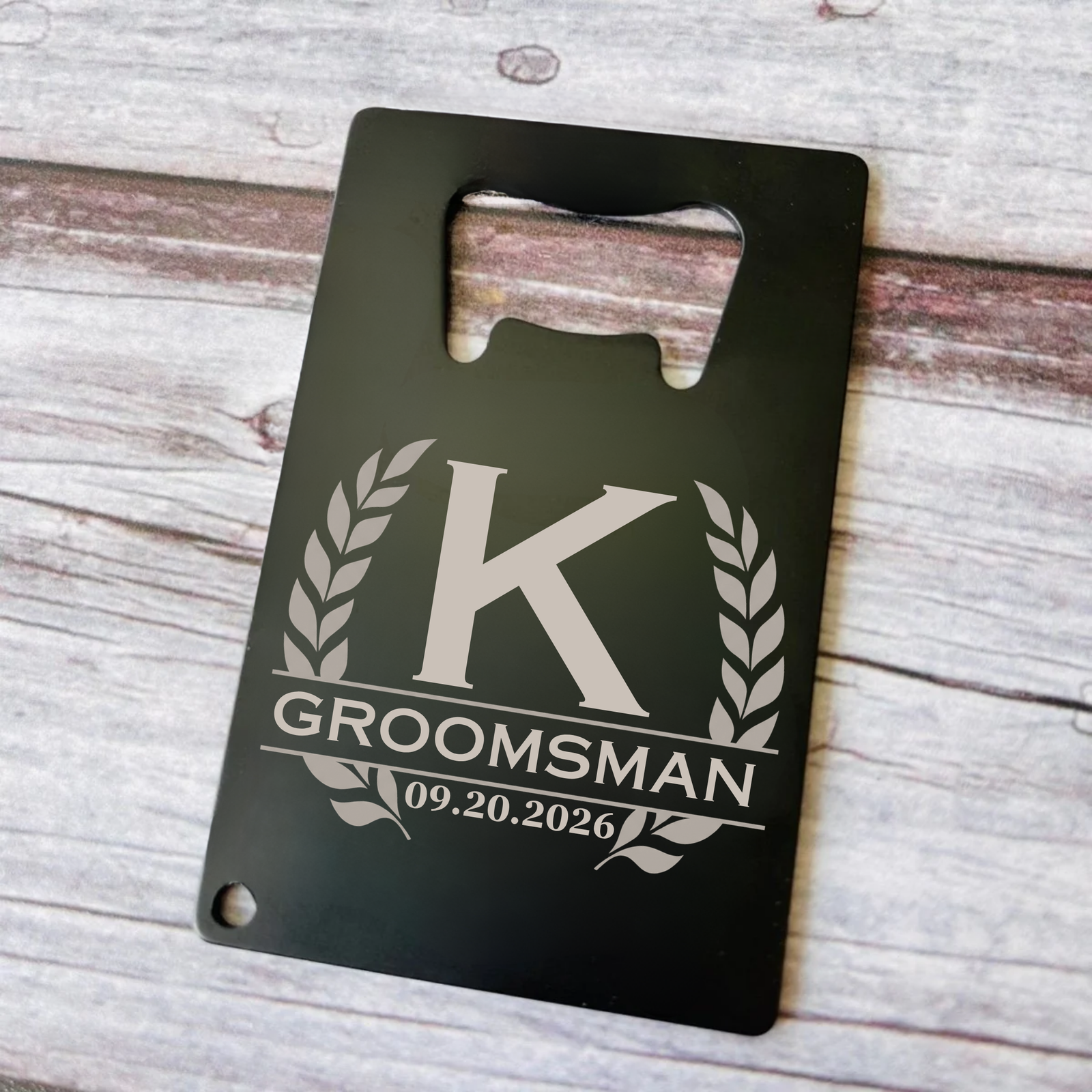 Groomsmen Card Bottle Opener