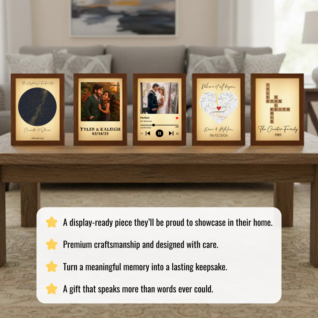 Personalized Couple's Song Photo Frame