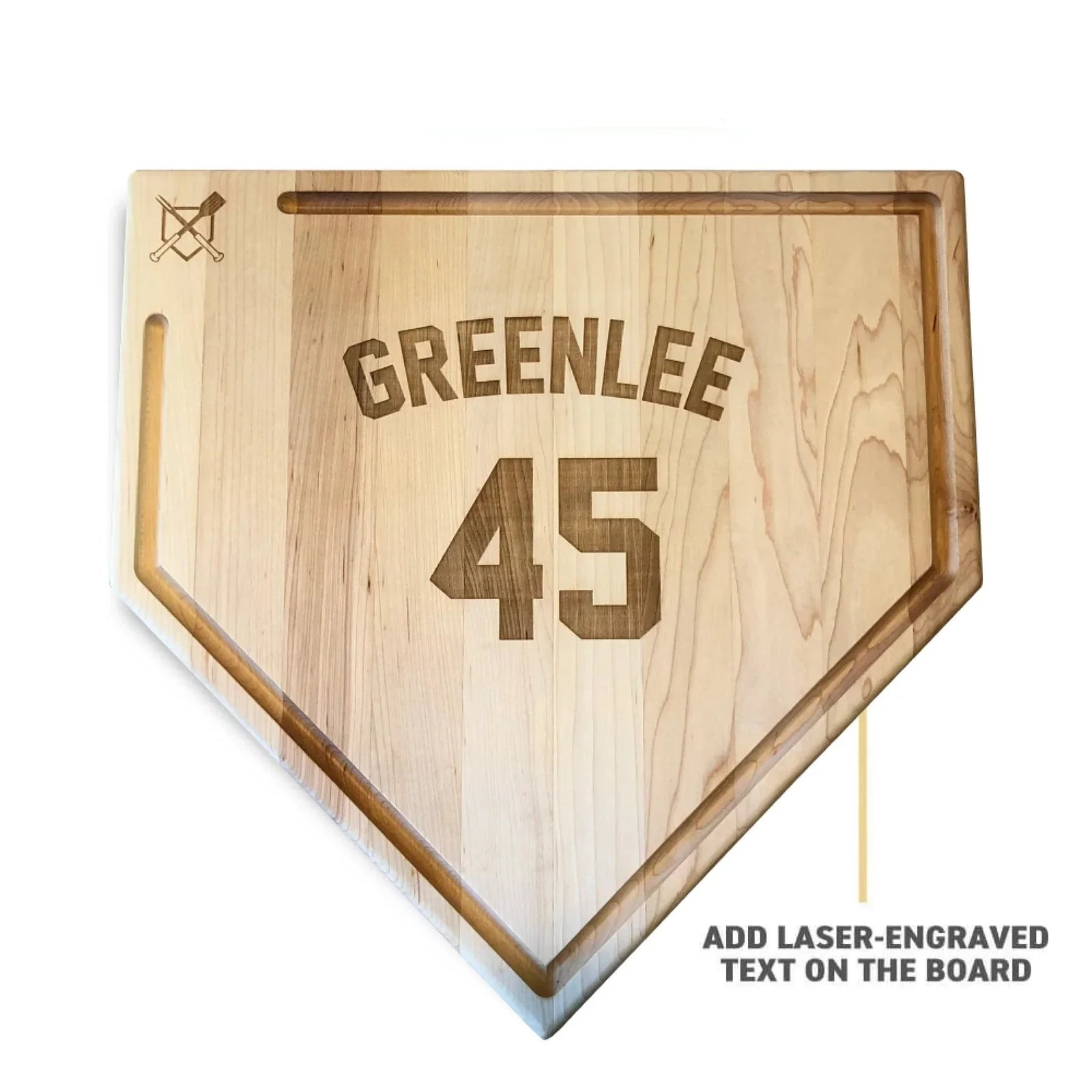 Unique Personalized Baseball Plate Cutting Board Customized Cutting Board Gifts for Men by Groovy Guy