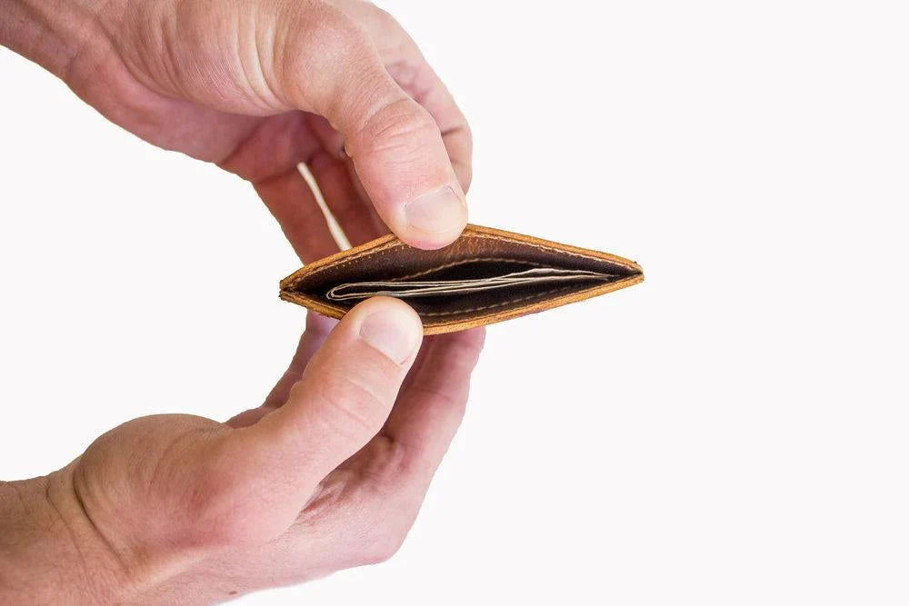 Unique Personalized Top Grain Leather Minimalist Wallet Customized Wallet Gifts for Men by Groovy Guy