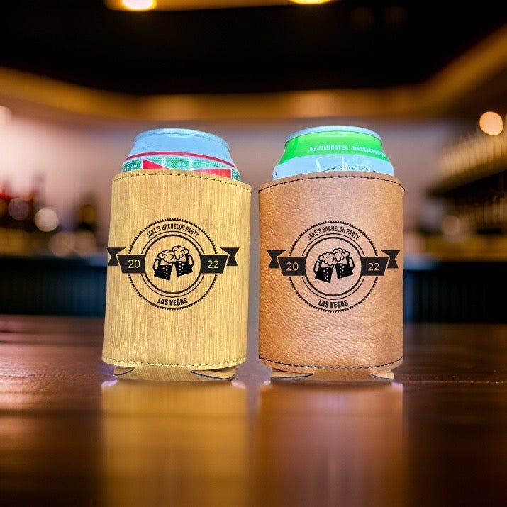 Unique Personalized Custom Bachelor Party Koozie Customized Personalized Koozie Gifts for Men by Groovy Guy