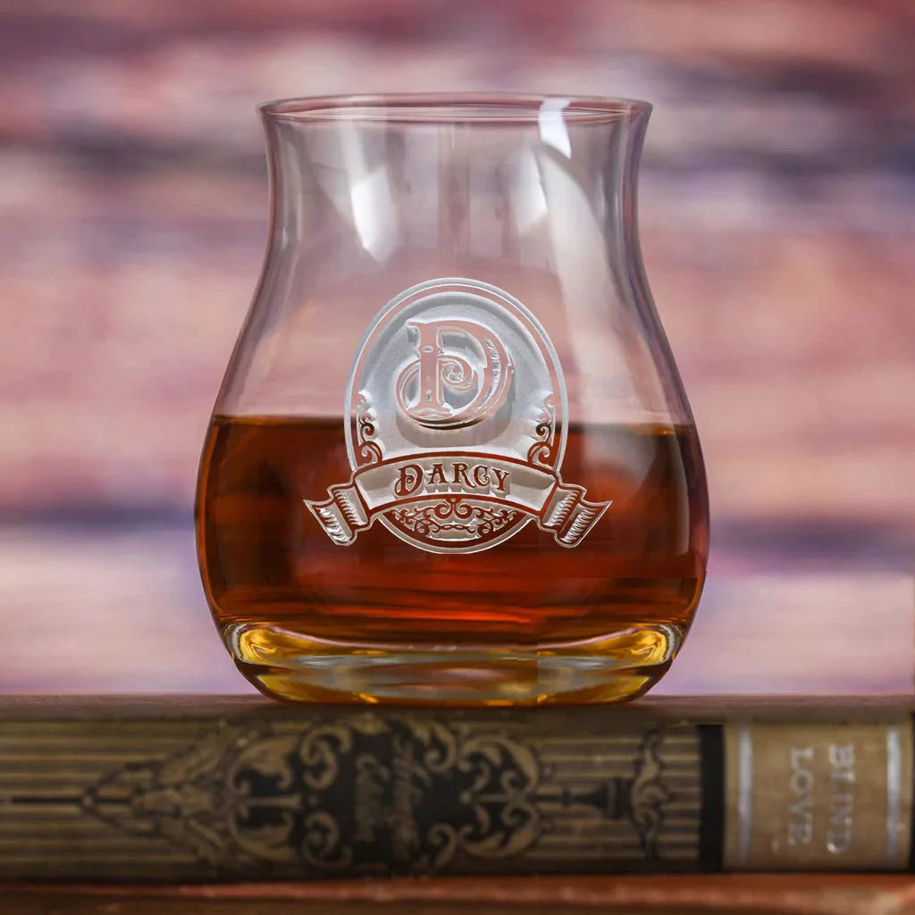 Unique Personalized Unique Personalized Whiskey Glass Customized Drinkware Gifts for Men by Groovy Guy