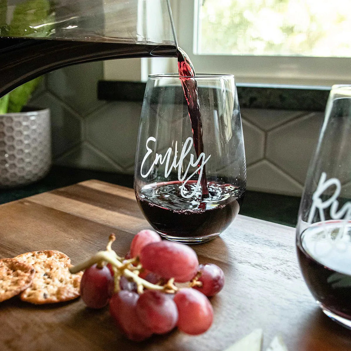 Unique Personalized Personalized Wine Decanter Set Customized wine Gifts for Men by Groovy Guy