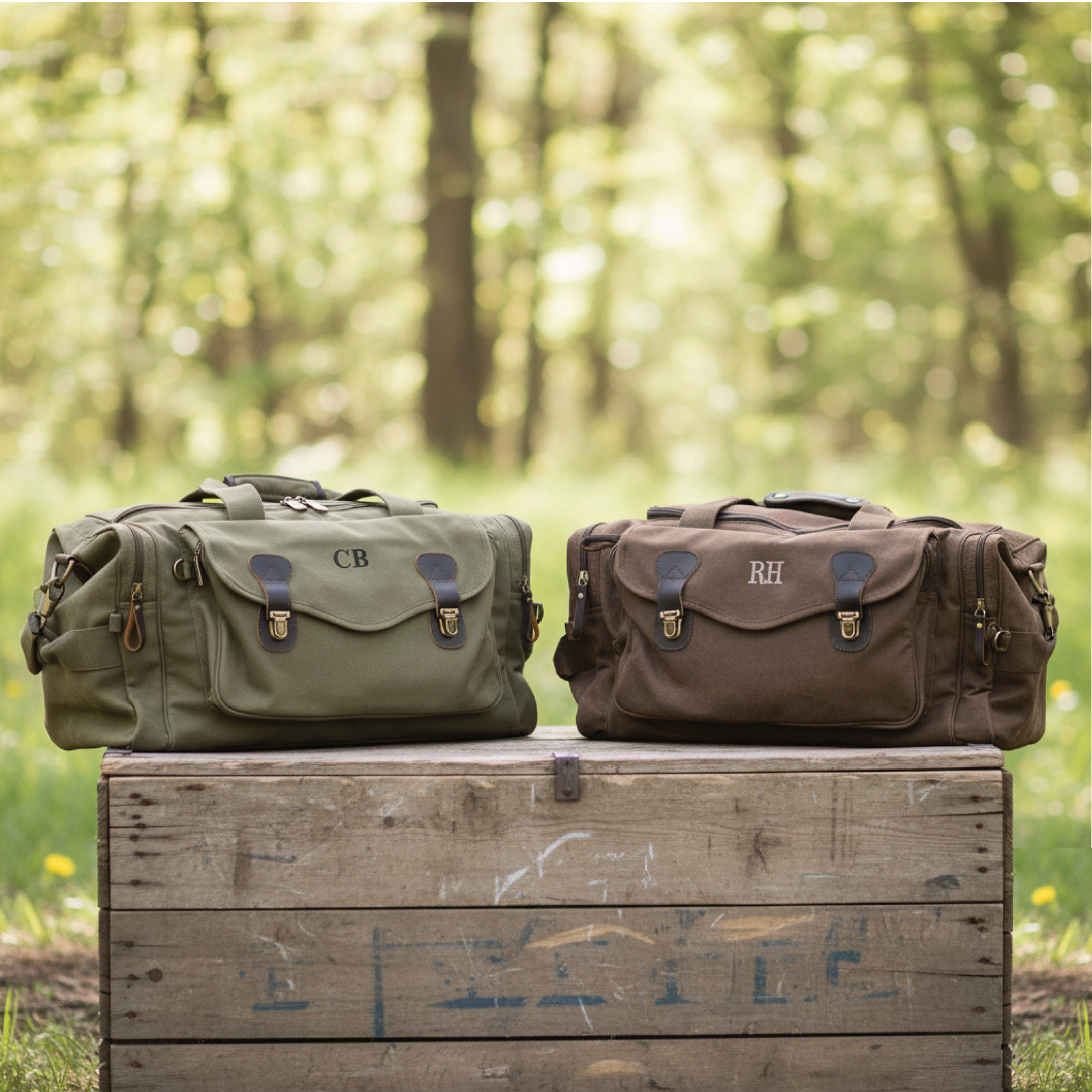 Monogrammed Weekender Duffle Bag