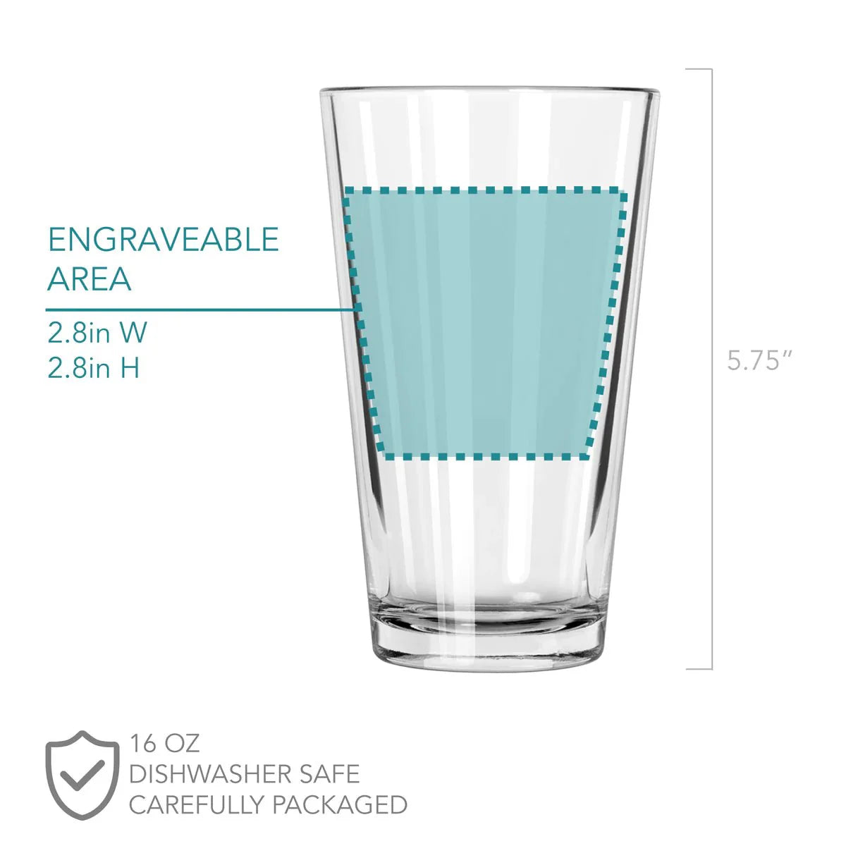 Unique Personalized Like Father Like... Pints - Design: FD12 Customized Drinking Glass Gifts for Men by Groovy Guy
