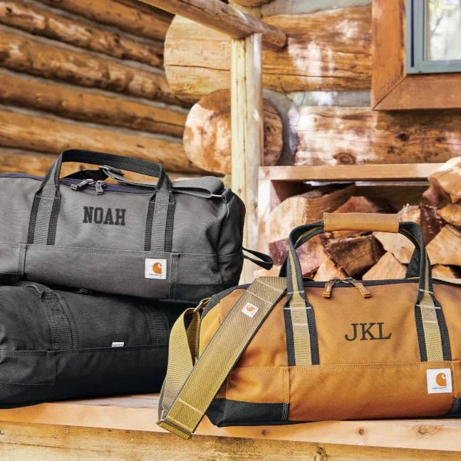 Unique Personalized Carhartt Foundry Personalized Duffel Customized Duffle Bag Gifts for Men by Groovy Guy