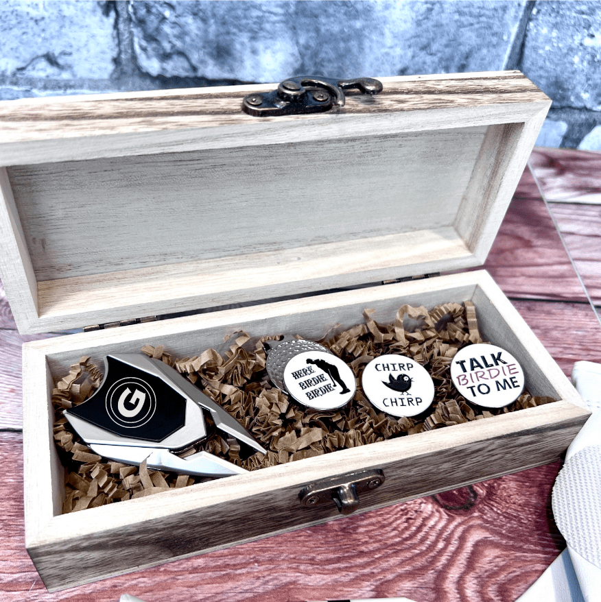 Unique Personalized Golf Goodie Box Customized Gifts for Men by Groovy Guy