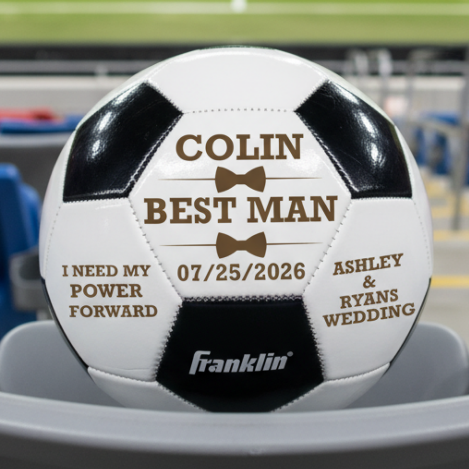 Wedding Proposal Soccer Ball