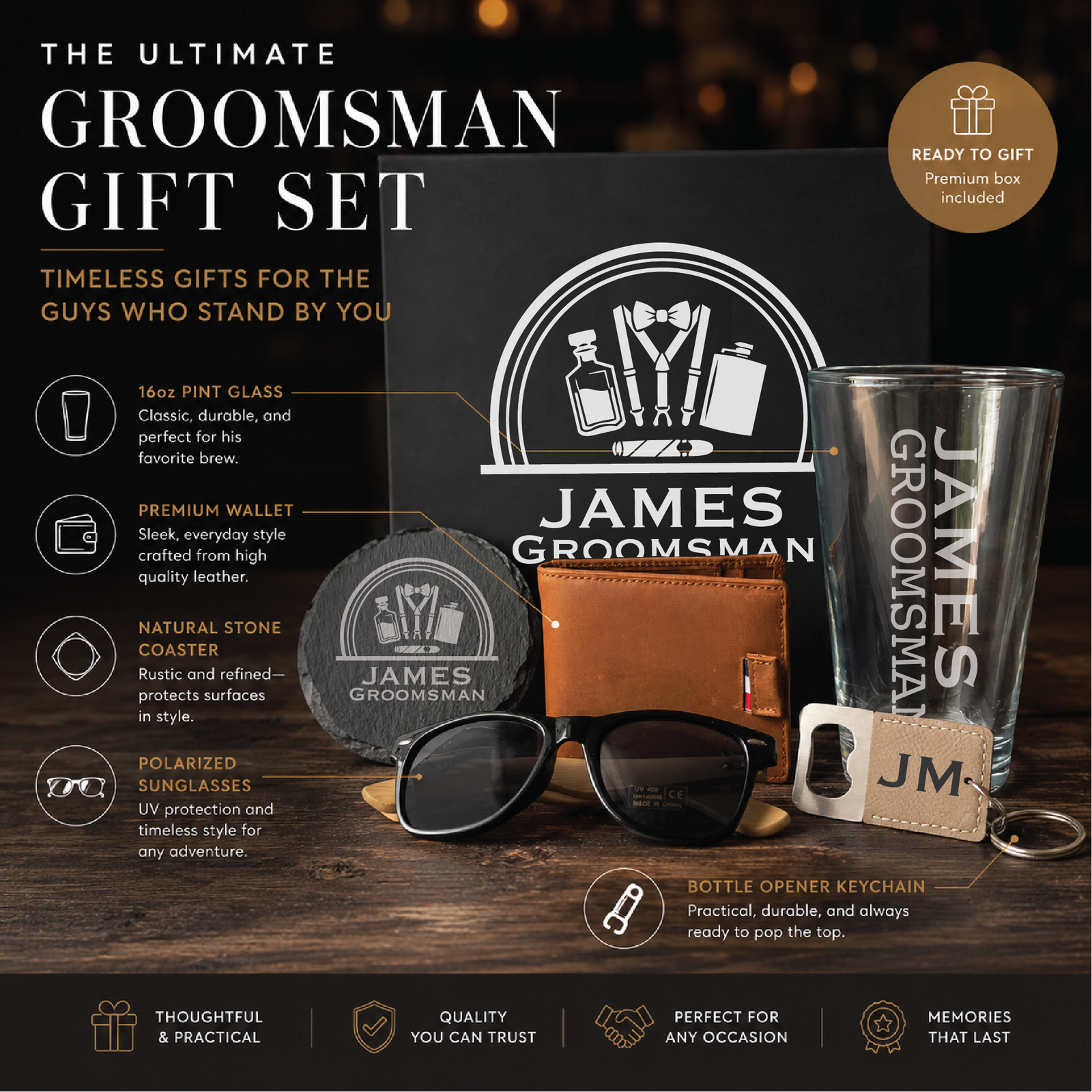 The Right-Hand Man Groomsmen Gift Box