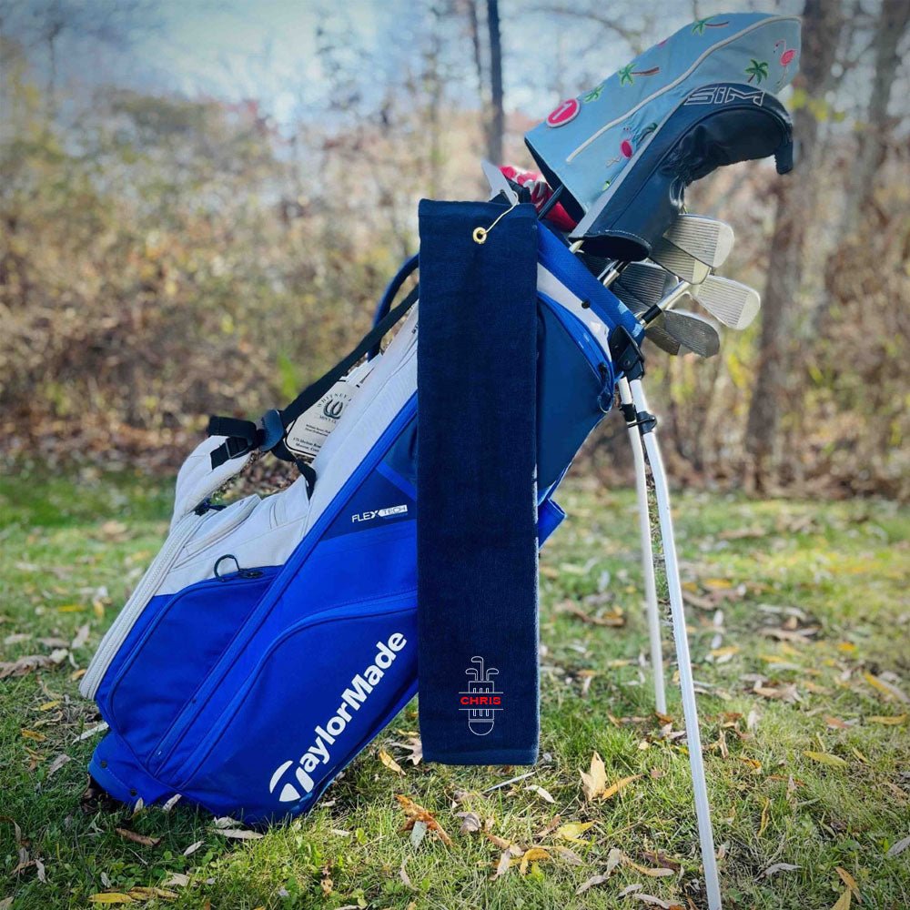 Unique Personalized Bag Swag Golf Towel Customized Personalized Golf Towel Gifts for Men by Groovy Guy