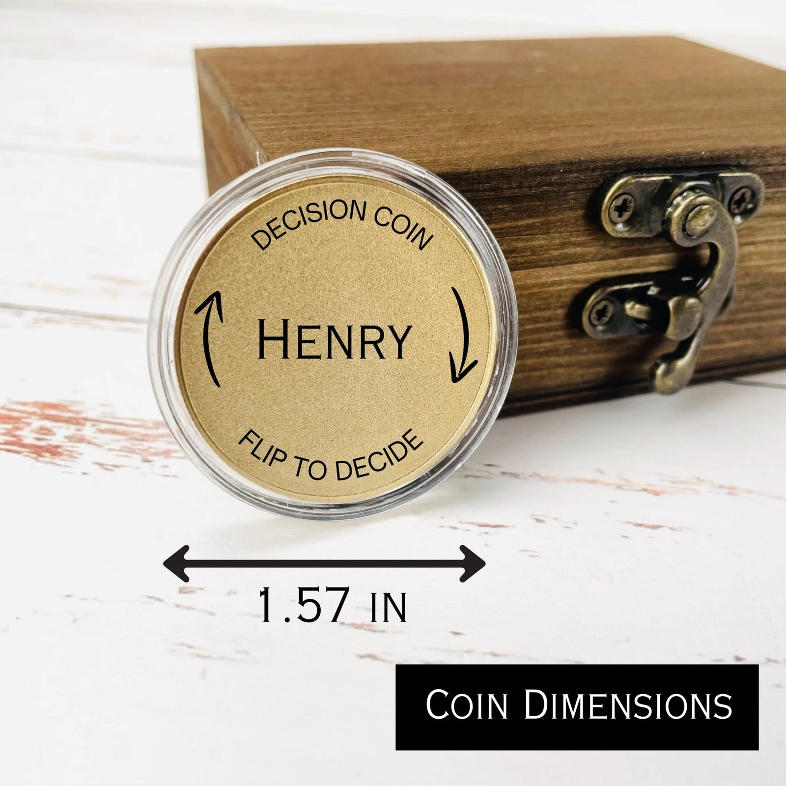 Anniversary Personalized Decision - Maker Coin by Groovy Groomsmen Gifts