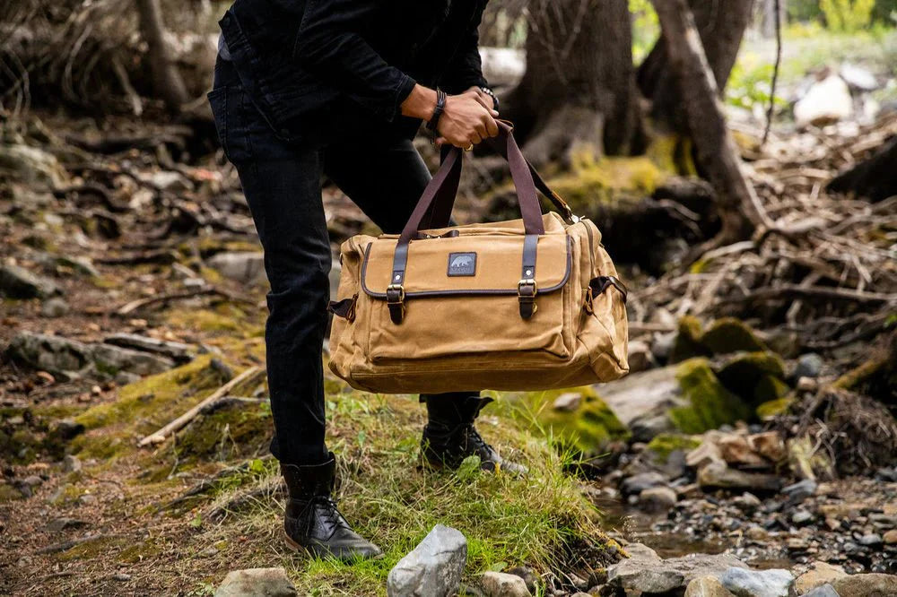 Unique Personalized Carry - on Canvas Duffle Customized Duffle Bag Gifts for Men by Groovy Guy