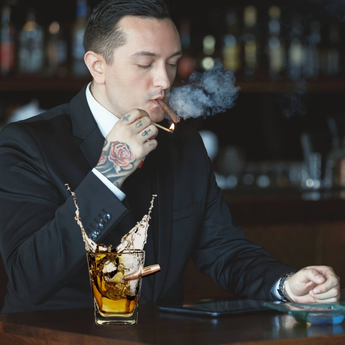 Unique Personalized Personalized Bullet Whiskey Glass Customized Groomsmen Gifts Gifts for Men by Groovy Guy