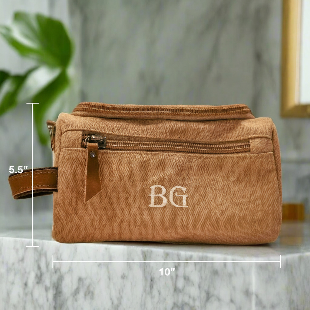 Personalized Gentleman's Toiletry Bag for Groomsmen