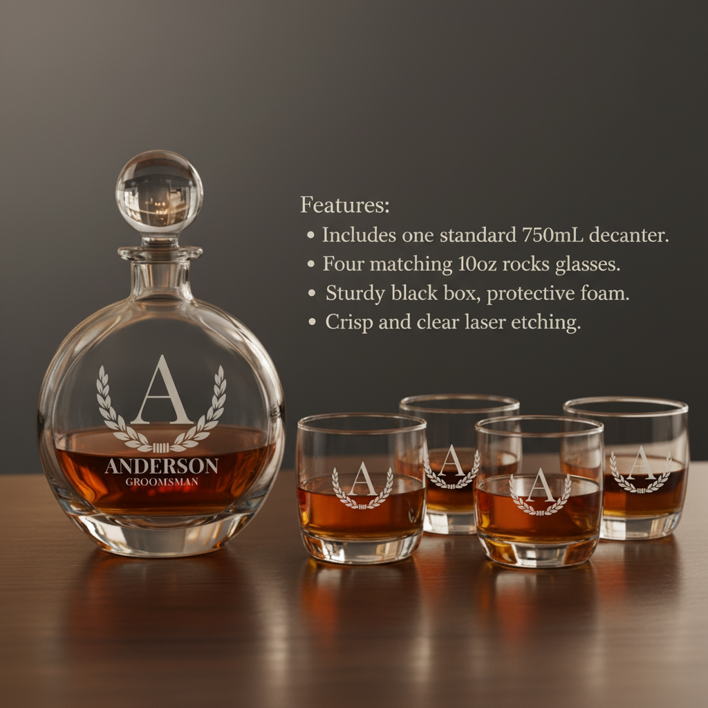 The Wedding Toast Decanter Set