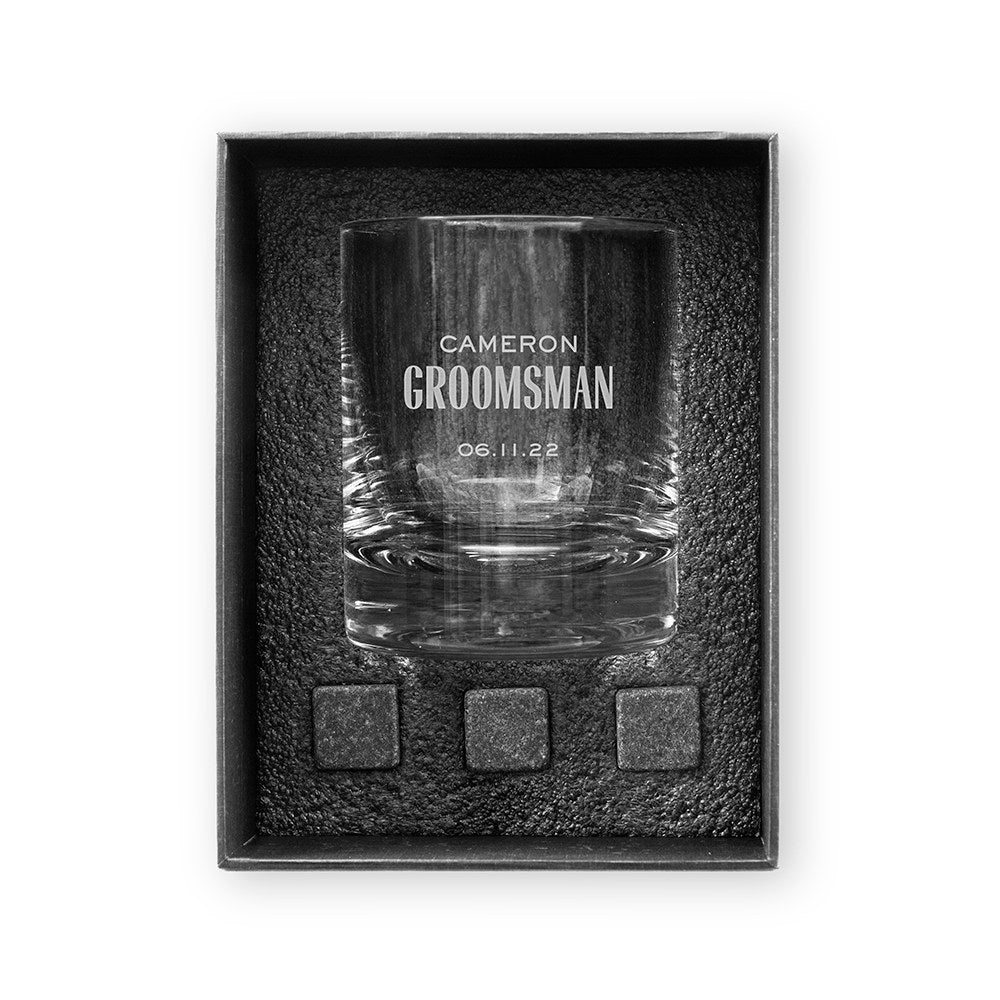 Drinking Glass Chilled By Design by Groovy Groomsmen Gifts