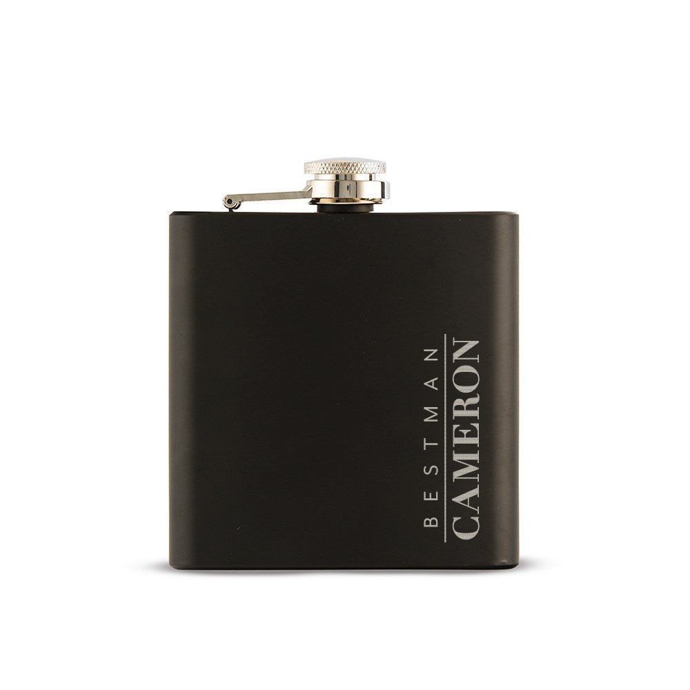 Flasks Dapper Drinker Groomsmen Flask by Groovy Groomsmen Gifts