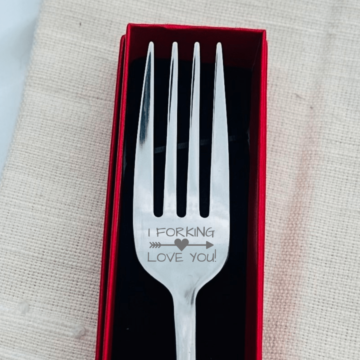 Unique Personalized Valentine’s Day gift for him Forking Love You Customized Valentines Day Gifts for Men by Groovy Guy