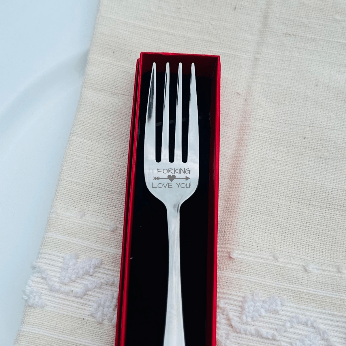 Unique Personalized Forking Love You Customized Valentines Day Gifts for Men by Groovy Guy