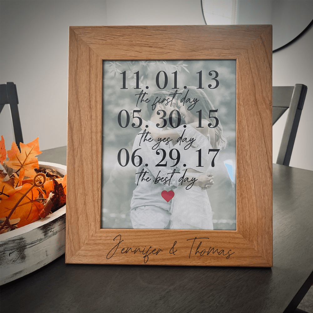 Unique Personalized Forever Frame Customized Picture Frame Gifts for Men by Groovy Guy