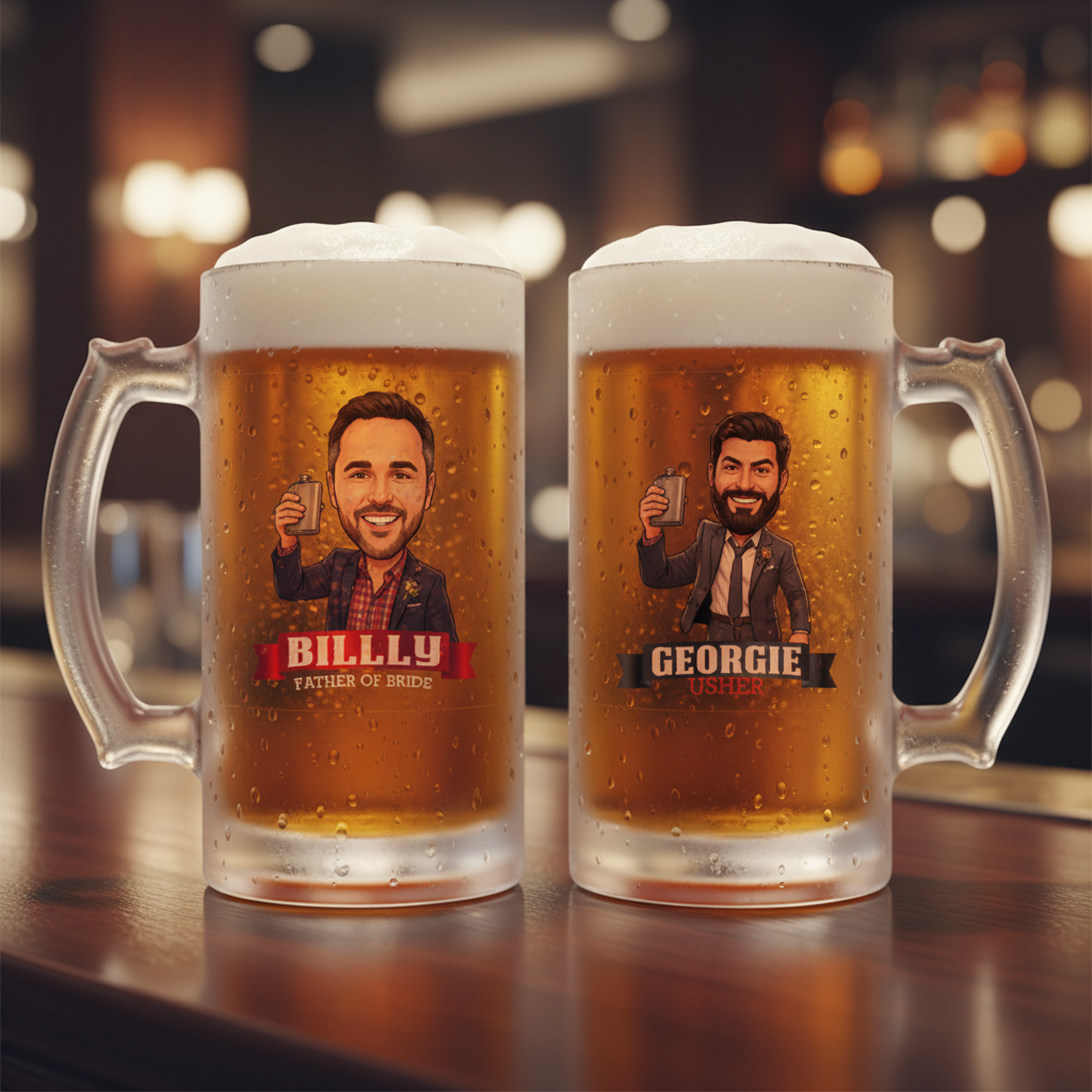 Groomsmen Frosted Beer Mug