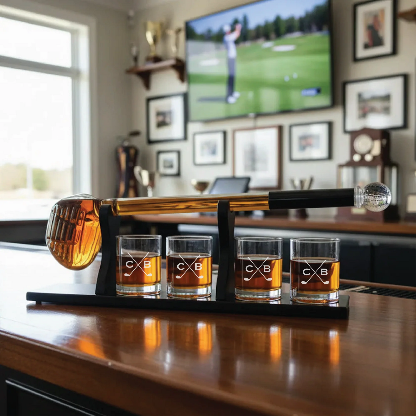 Custom Golf Club Whiskey Decanter