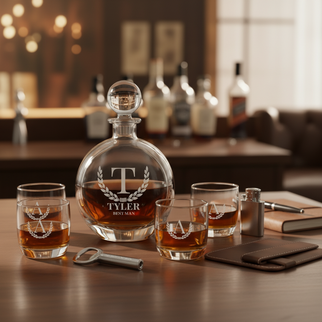 The Wedding Toast Decanter Set