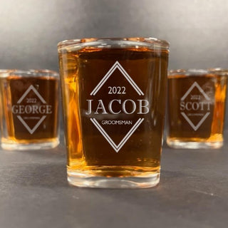 Custom Groomsmen Shooter Glasses